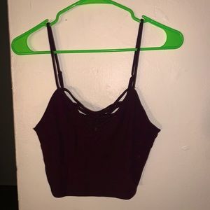 Sexy Burgundy Crossed Bralette